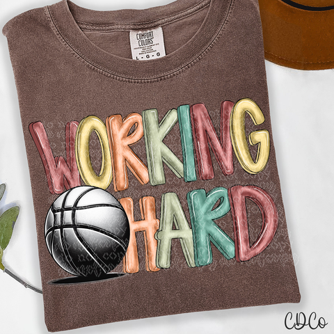 Working Hard Basketball 3971 DTF