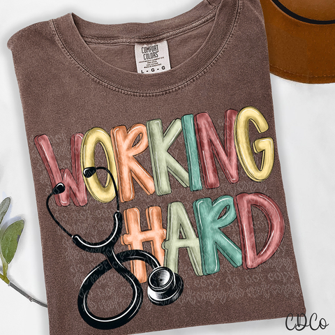 Working Hard Doctor Nurse 3970 DTF