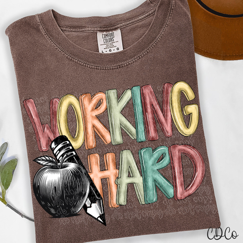 Working Hard Teacher 3965 DTF
