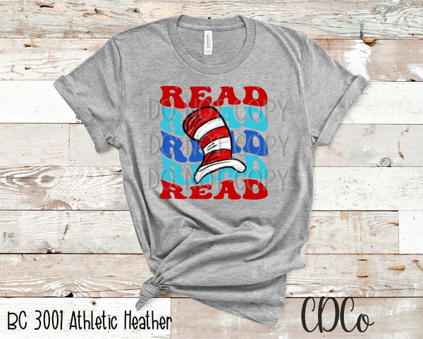 Read Across America Stacked Hat DrS DTF