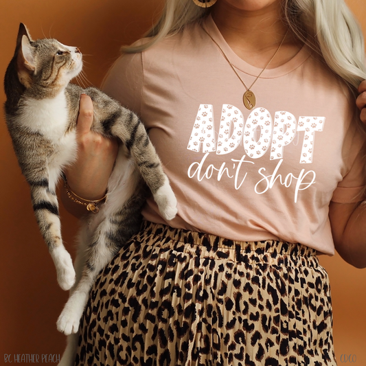 Adopt Don't Shop - White (325°)