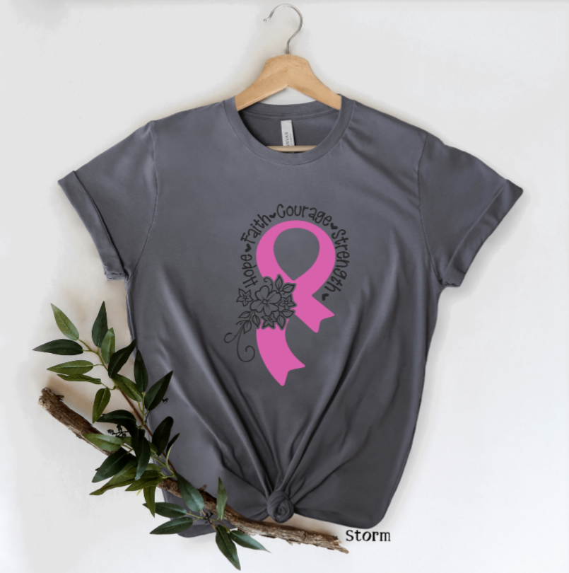 Breast Cancer Hope Faith Courage Strength 2/C (325°) - NO RESTOCK