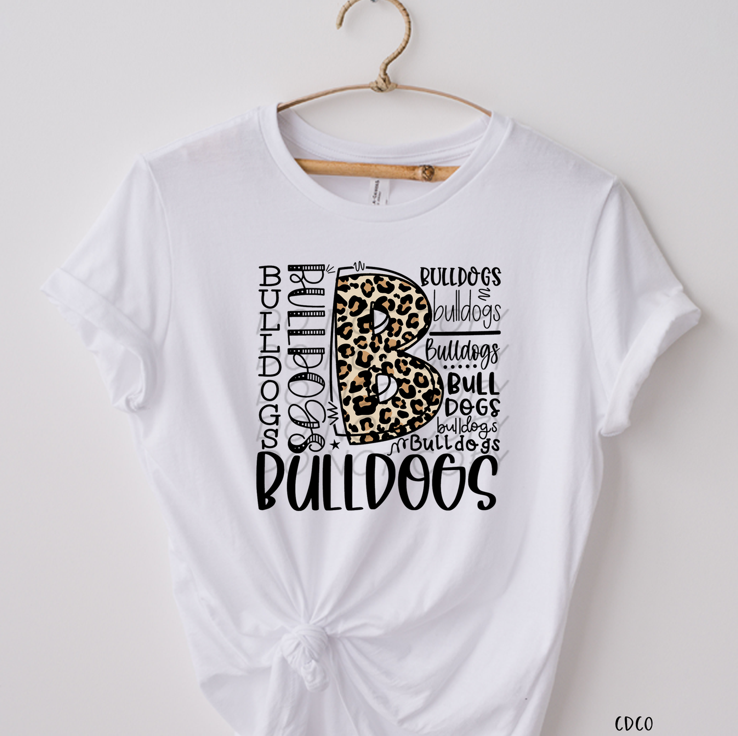 Bulldogs Typography SUBLIMATION (400°)