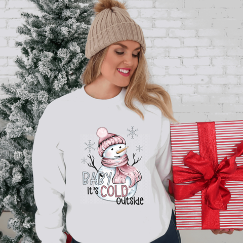 Baby It's Cold Outside Snowman DTF