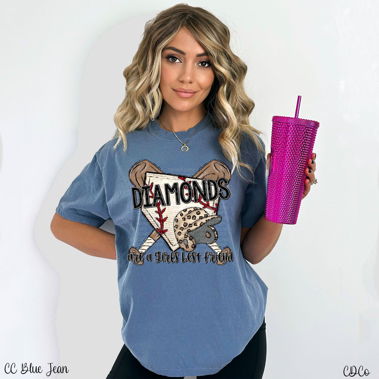 Diamonds Are a Girls Best Friend Baseball Shirt Baseball 