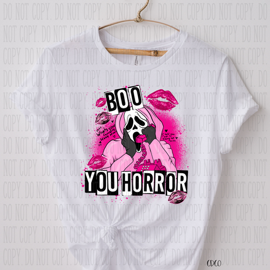 Boo You Horror SUBLIMATION (400°)