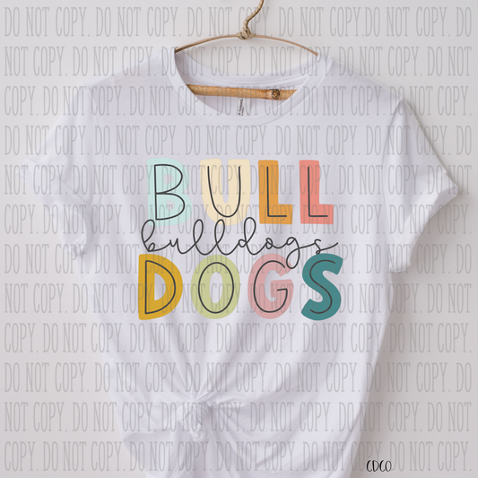Bulldogs Colorful SUBLIMATION (400°)