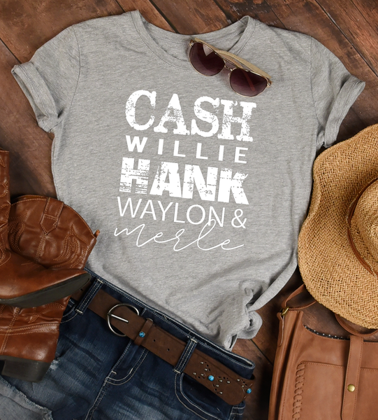 Cash Willie Hank Waylon & Merle (325°)