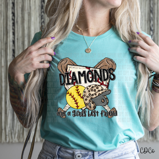 Softball Diamonds are a Girls Best Friend DTF