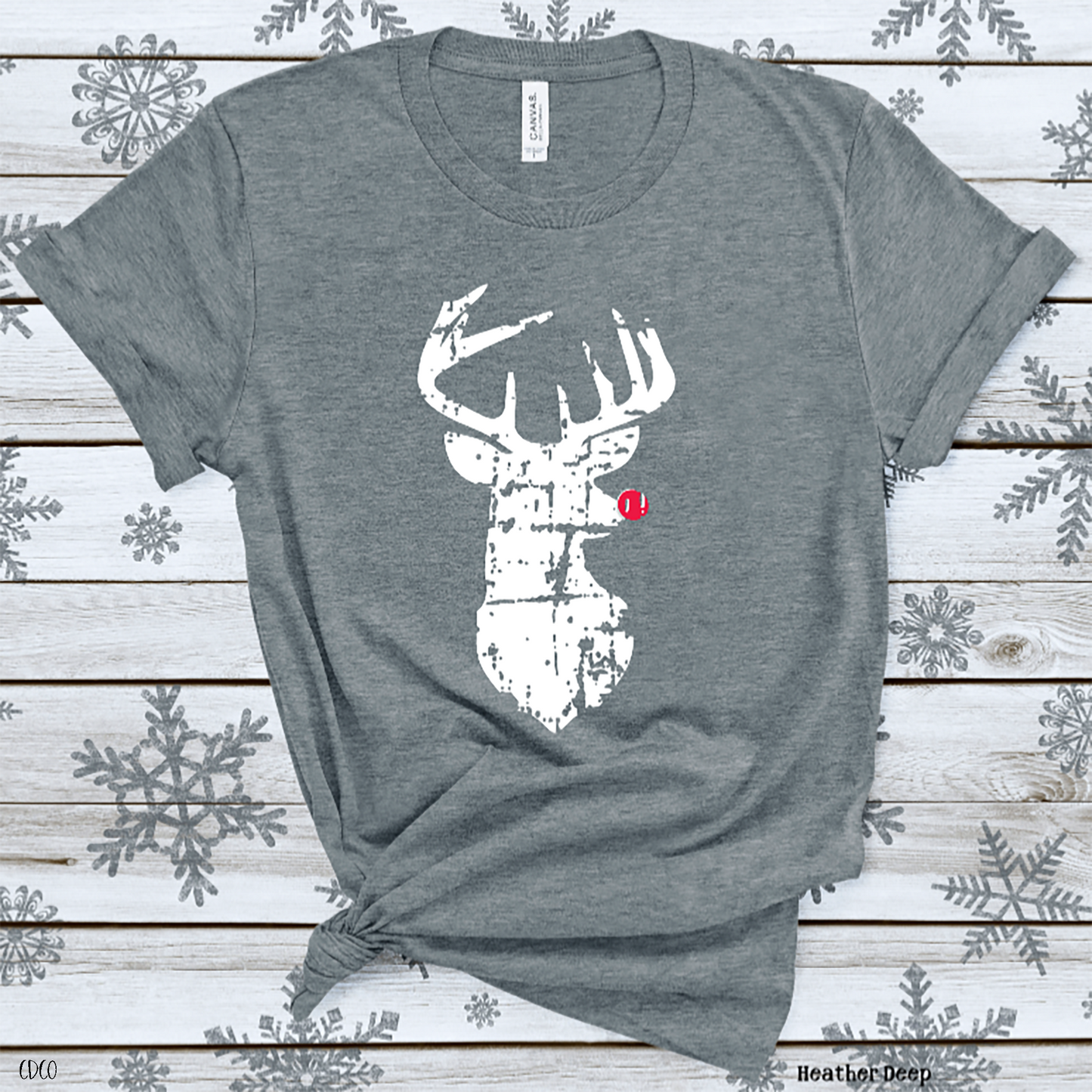 Distressed Reindeer w/Red Nose 2/C (325°)