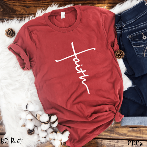 Faith Cross - White (325°) - Chase Design Co.