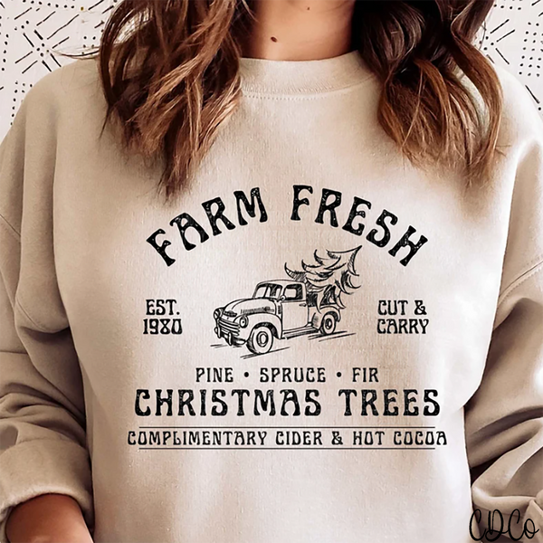 Farm Fresh Christmas Trees Black (325°)