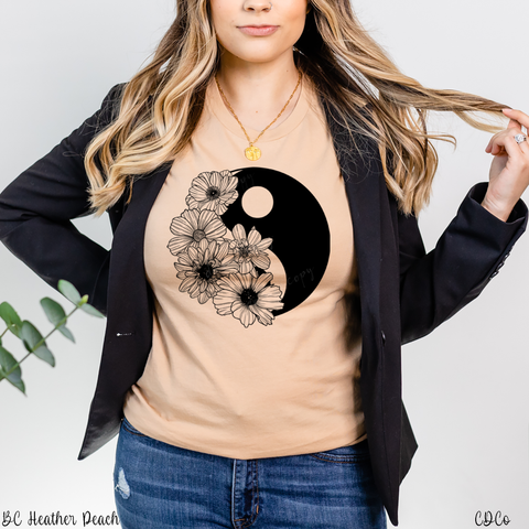 Floral Yin Yang *1/C HIGH HEAT* (365°-385°)