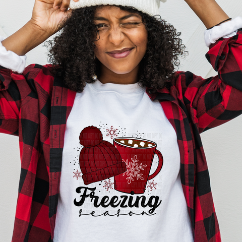 Freezing Season Hat Mug DTF