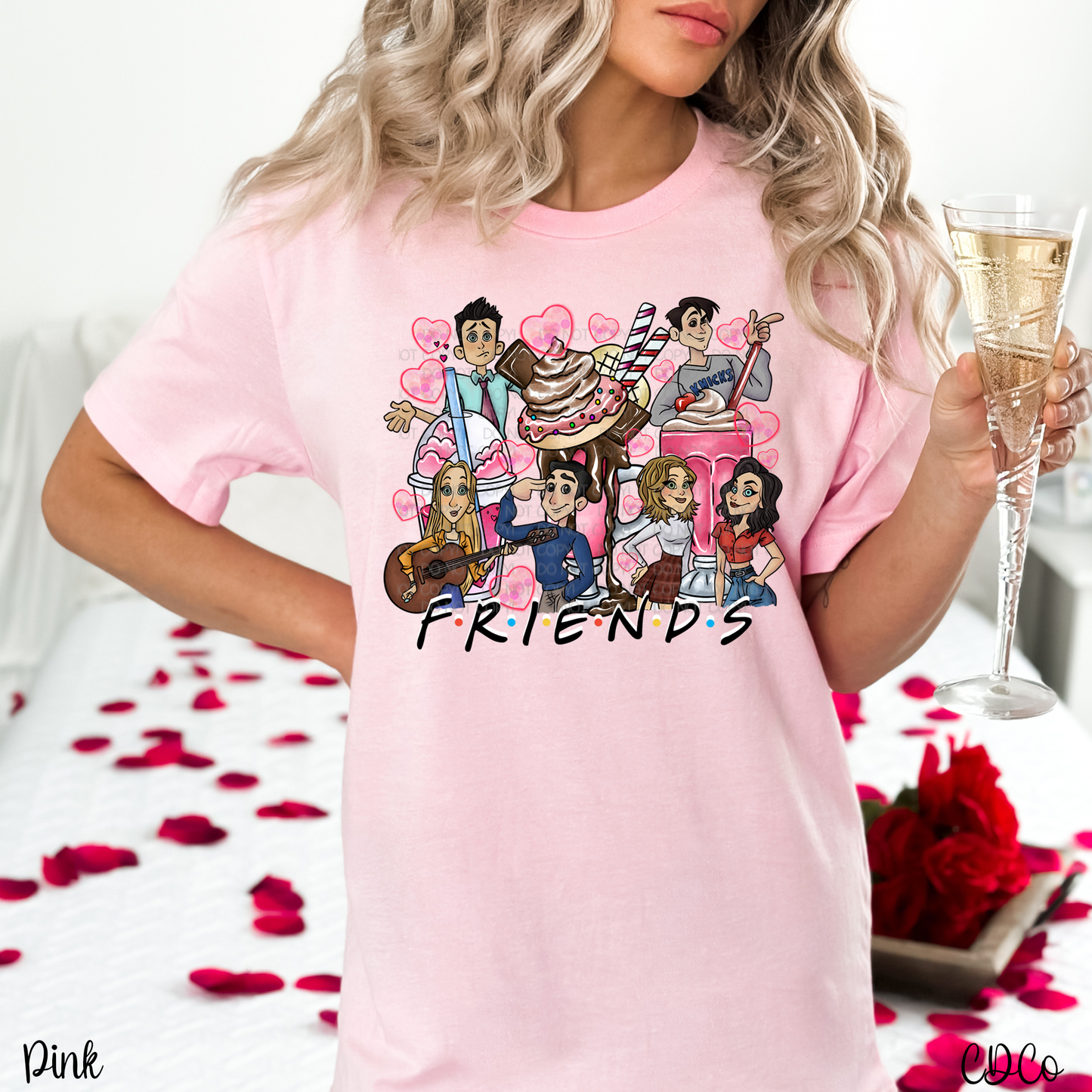 Friends Valentine Drinks DTF
