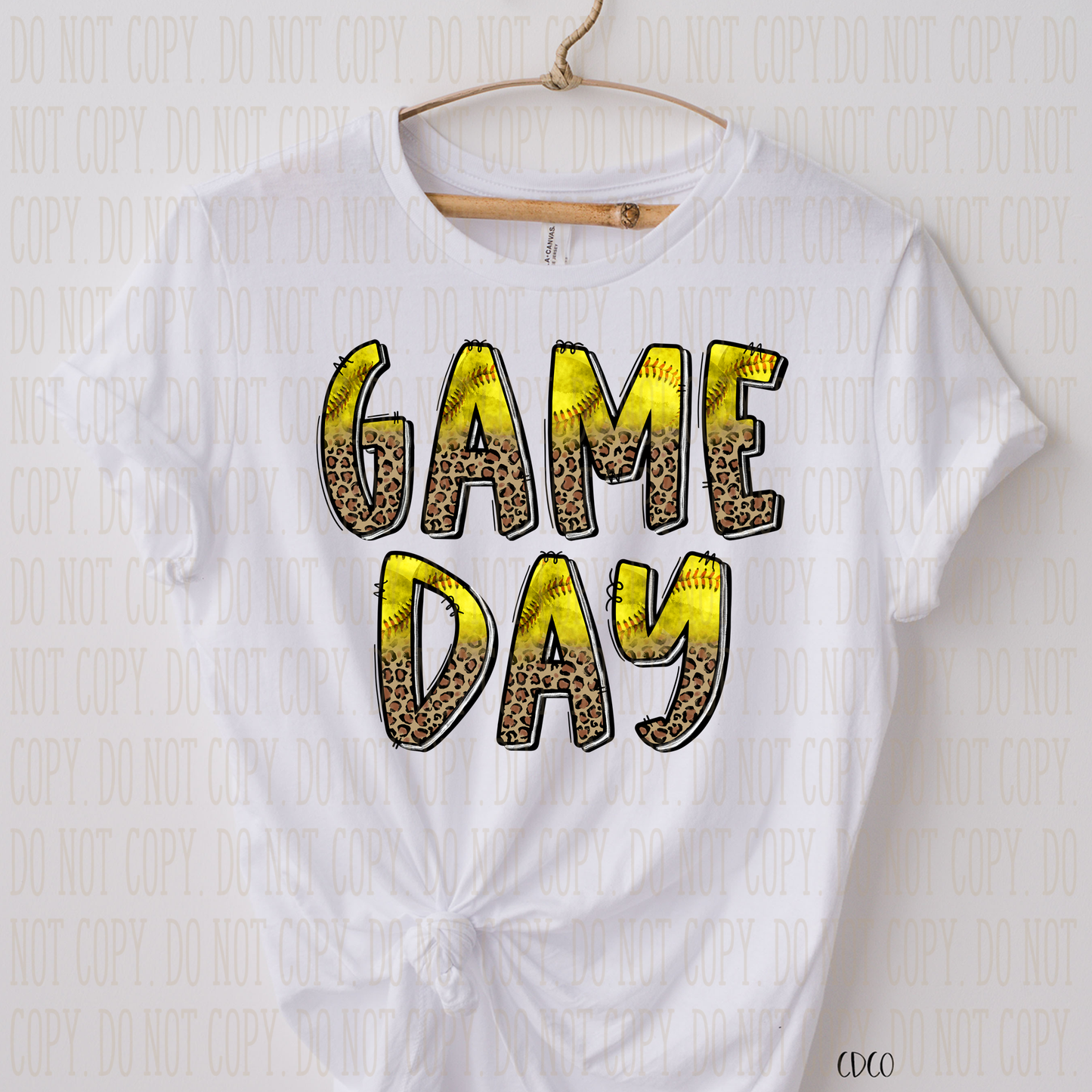 Game Day Leopard Softball SUBLIMATION (400°)