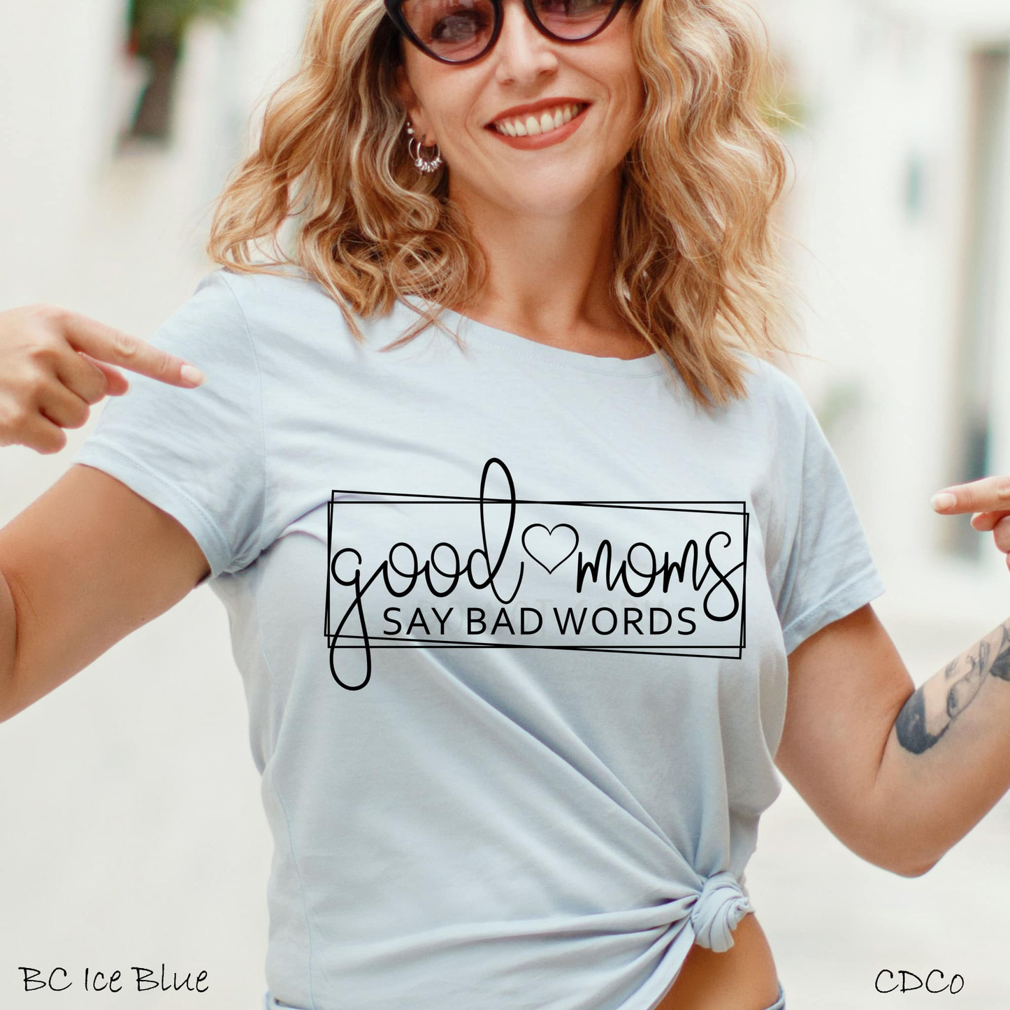 Good Moms Say Bad Words Simple - Black (325°)