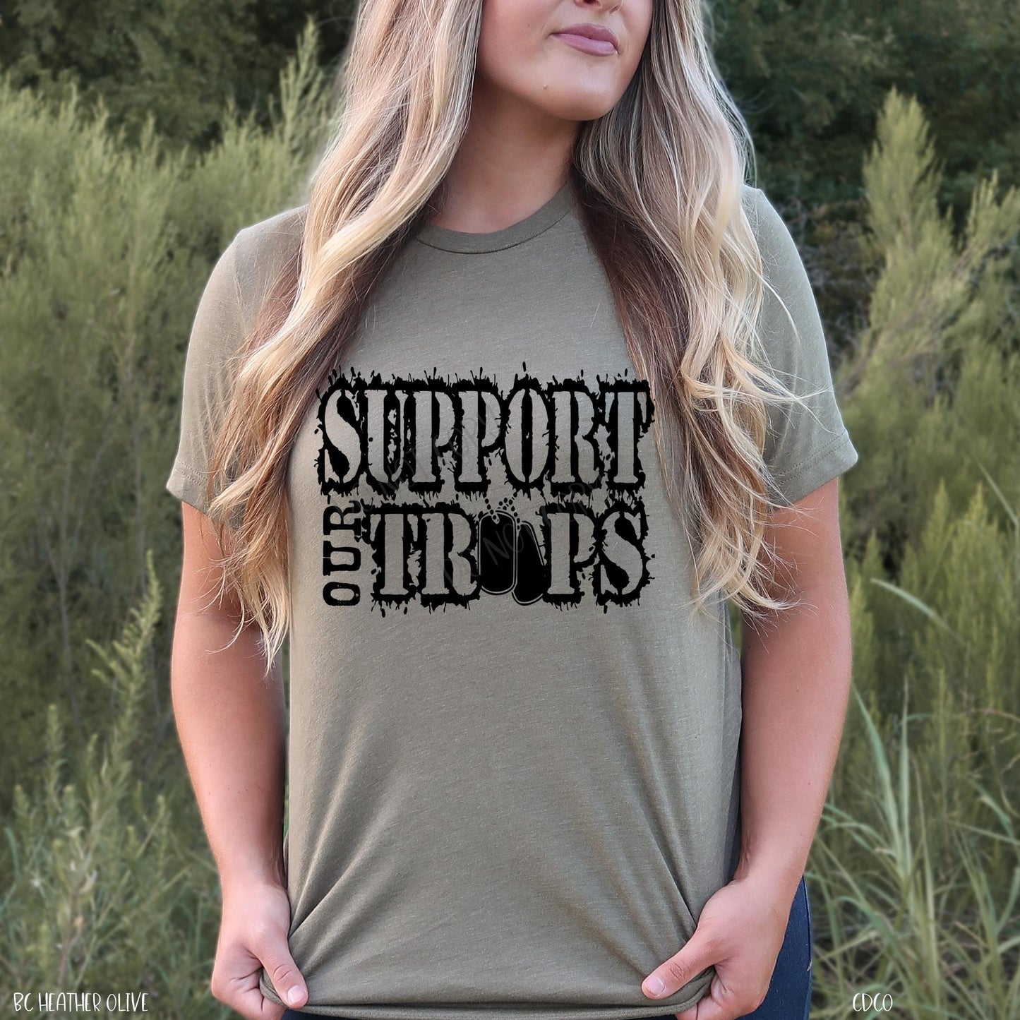 Support Our Troops w/Dog Tags (325°)