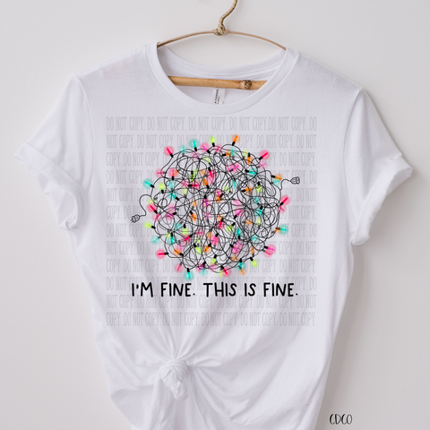 I'm Fine. This is Fine Black Cords DTF