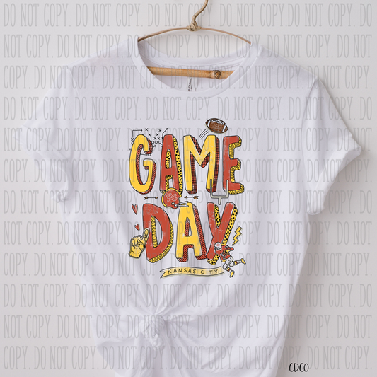 KC Game Day Football  SUBLIMATION (400°)