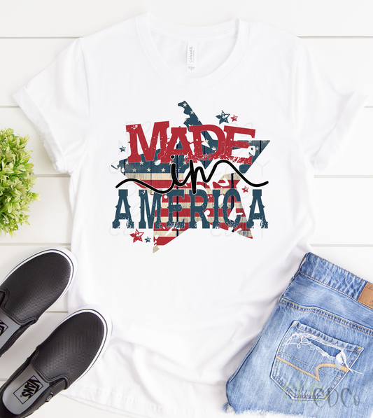 Made in America Star SUBLIMATION (400°)