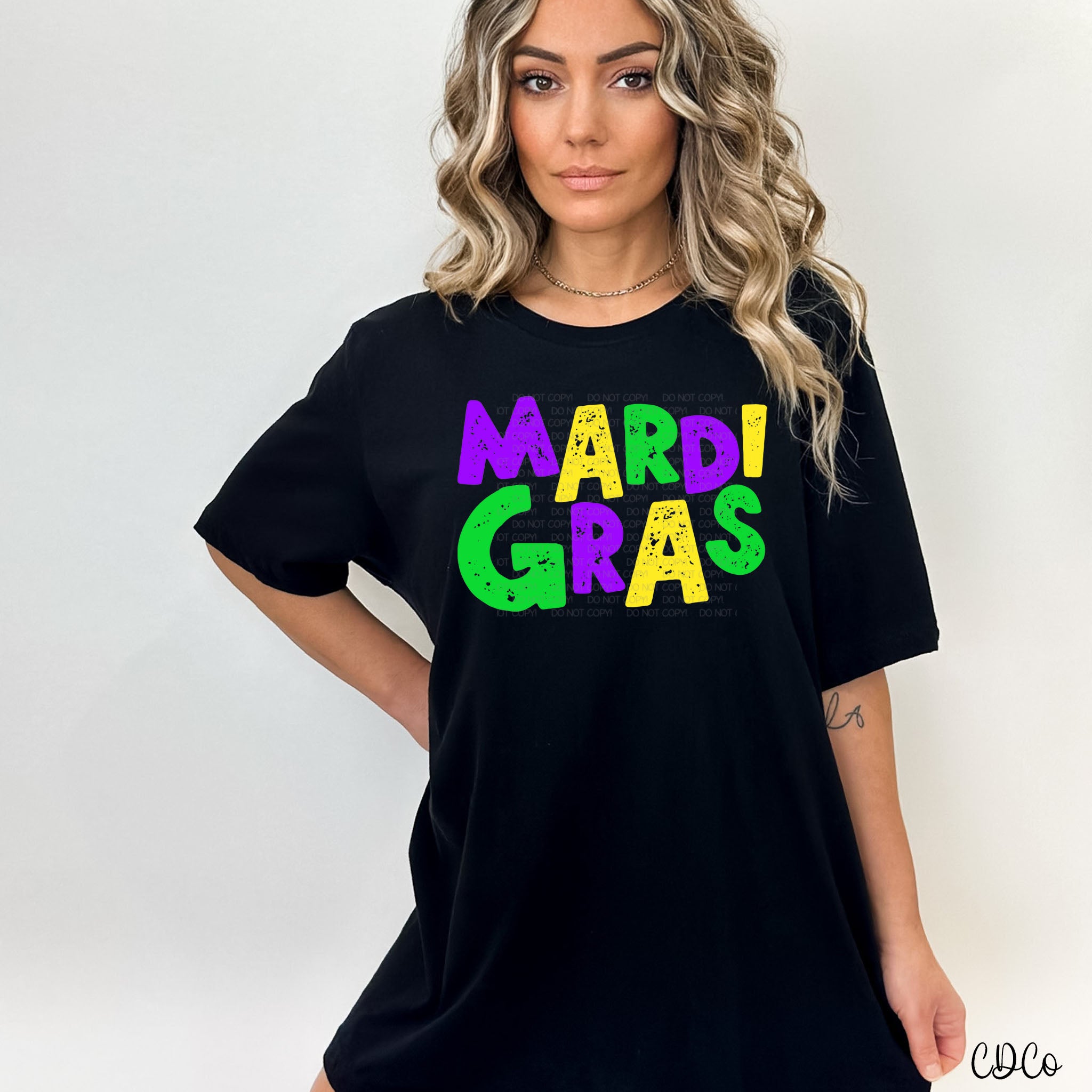 Mardi Gras Bright DTF