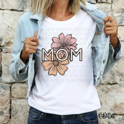 Mom Floral DTF