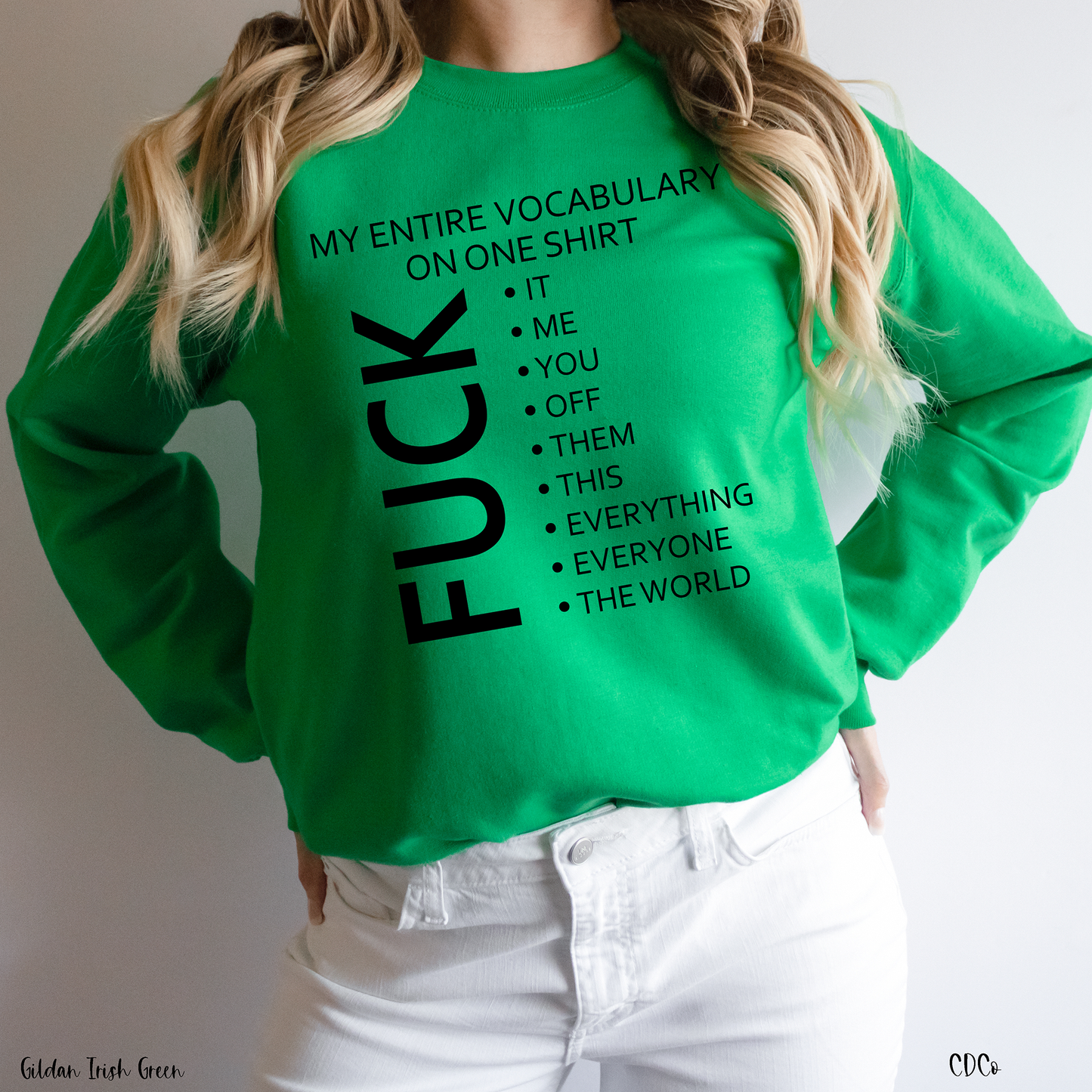 My Entire Vocabulary on One Shirt F*CK It (325°)