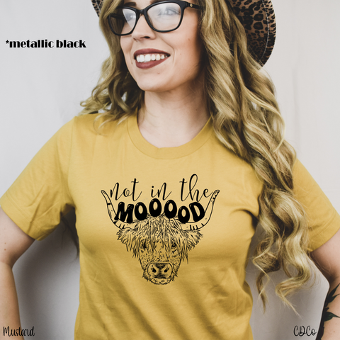 Not in the Moood - METALLIC BLACK (325°)