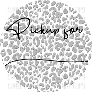 Pickup For Gray Leopard Sticker Sheet