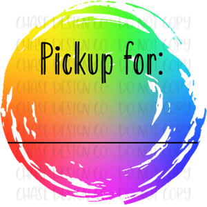 Pickup For Rainbow Sticker Sheet