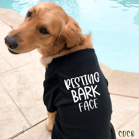 Resting Bark Face Pet Bandana/Shirt (325°)