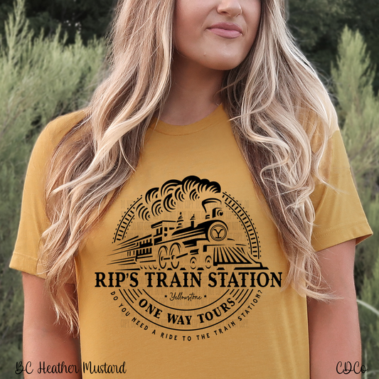 Rip's Train Station Logo (325°)