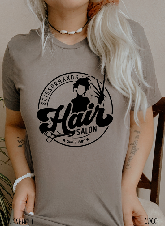 Scissorshands Hair Salon Logo (325°)