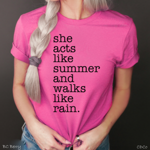 She Acts Like Summer and Walks Like Rain (325°) - Chase Design Co.