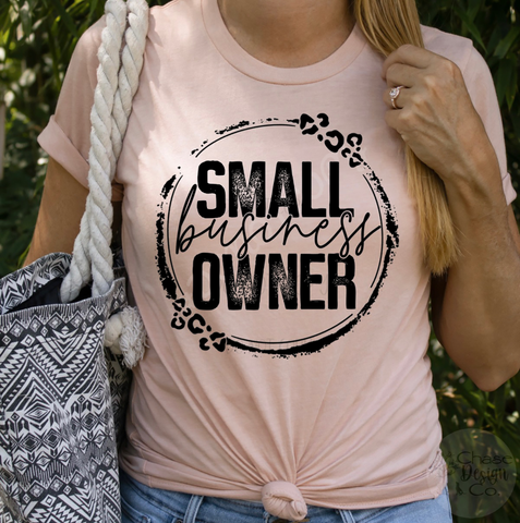 Small Business Owner Round Leopard (325°)