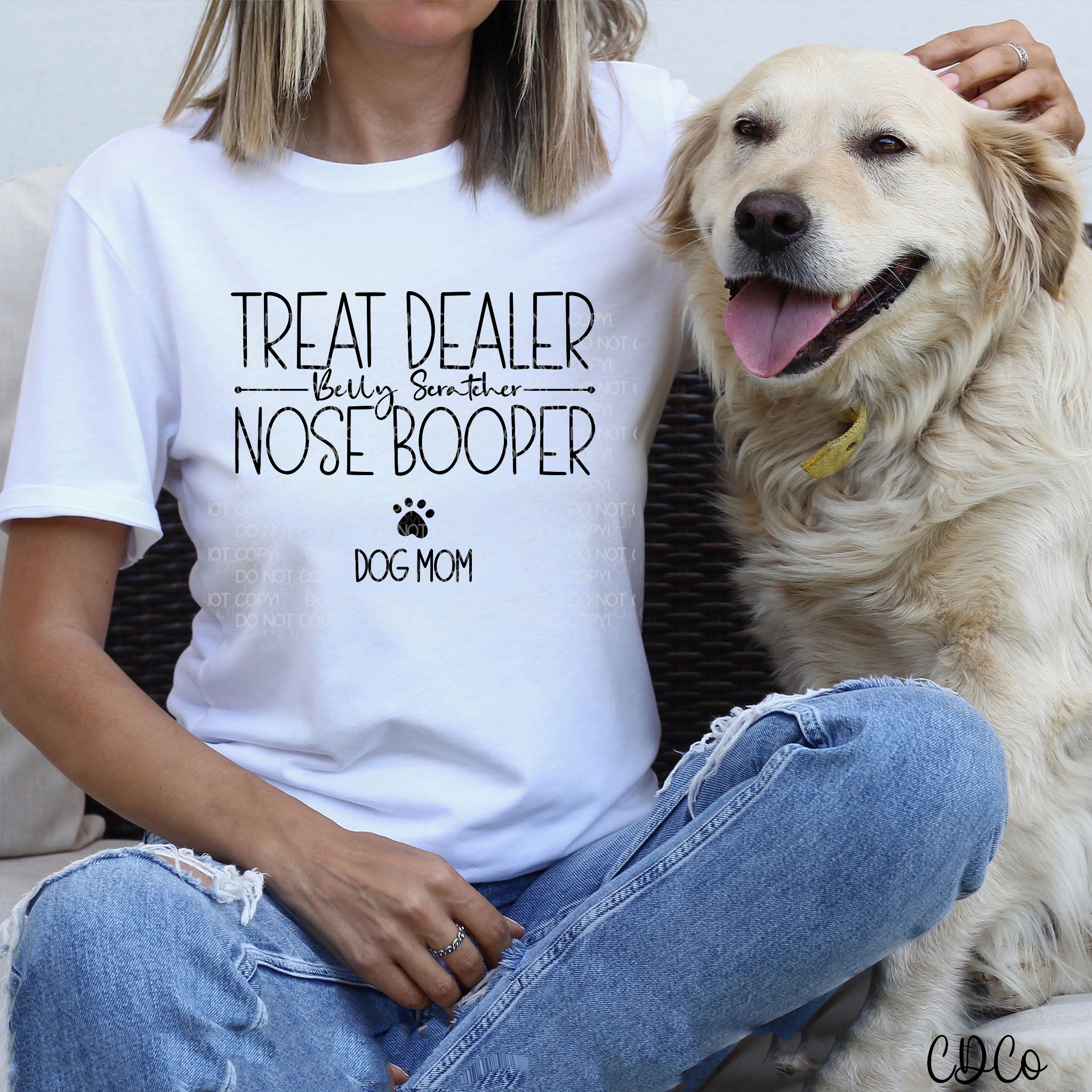 Treat Dealer Belly Scratcher Nose Booper Dog Mom (325°) Chase Design Co.