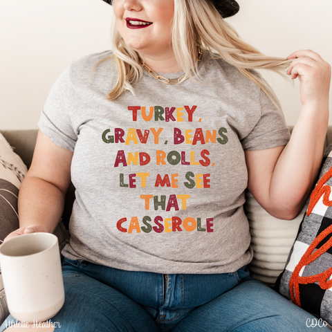 Turkey Gravy Beans and Rolls DTF