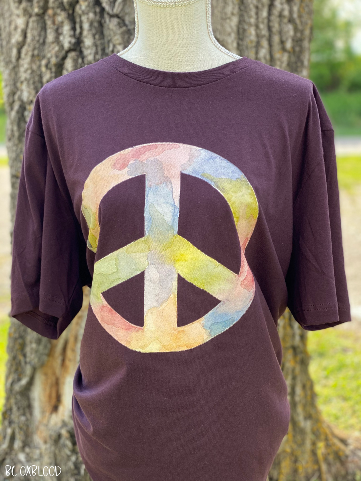 Watercolor Peace Sign (350°-375°)
