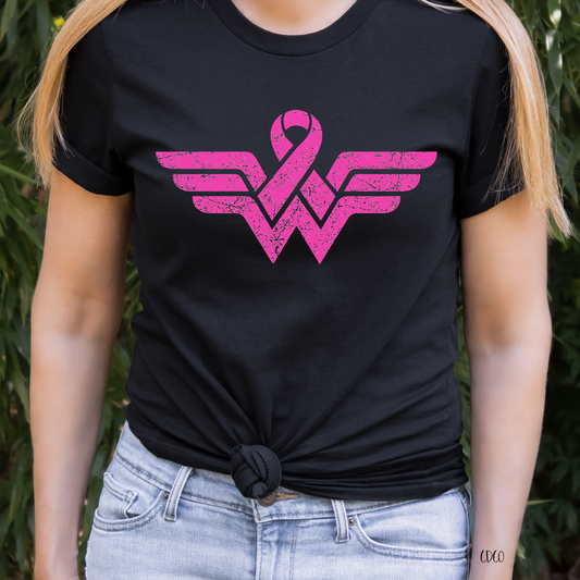 Wonder Woman Breast Cancer Awareness Ribbon (325°)