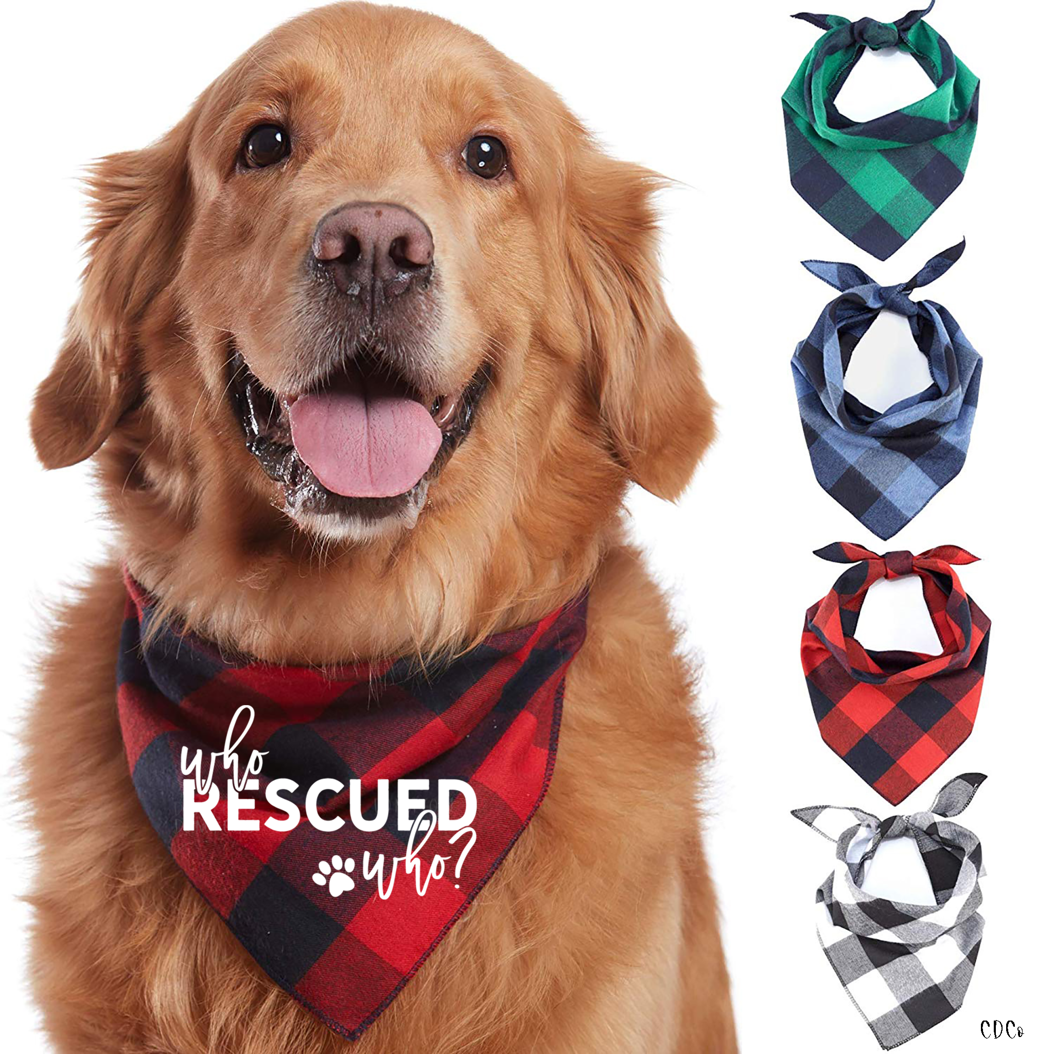 Who Rescued Who Pet Bandana/Shirt (325°)