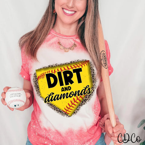 Softball Dirt and Diamonds DTF