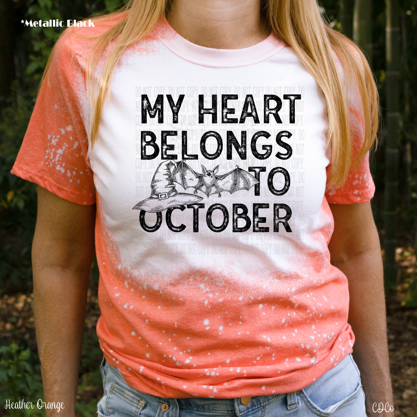 My Heart Belongs to October - METALLIC BLACK (325°)