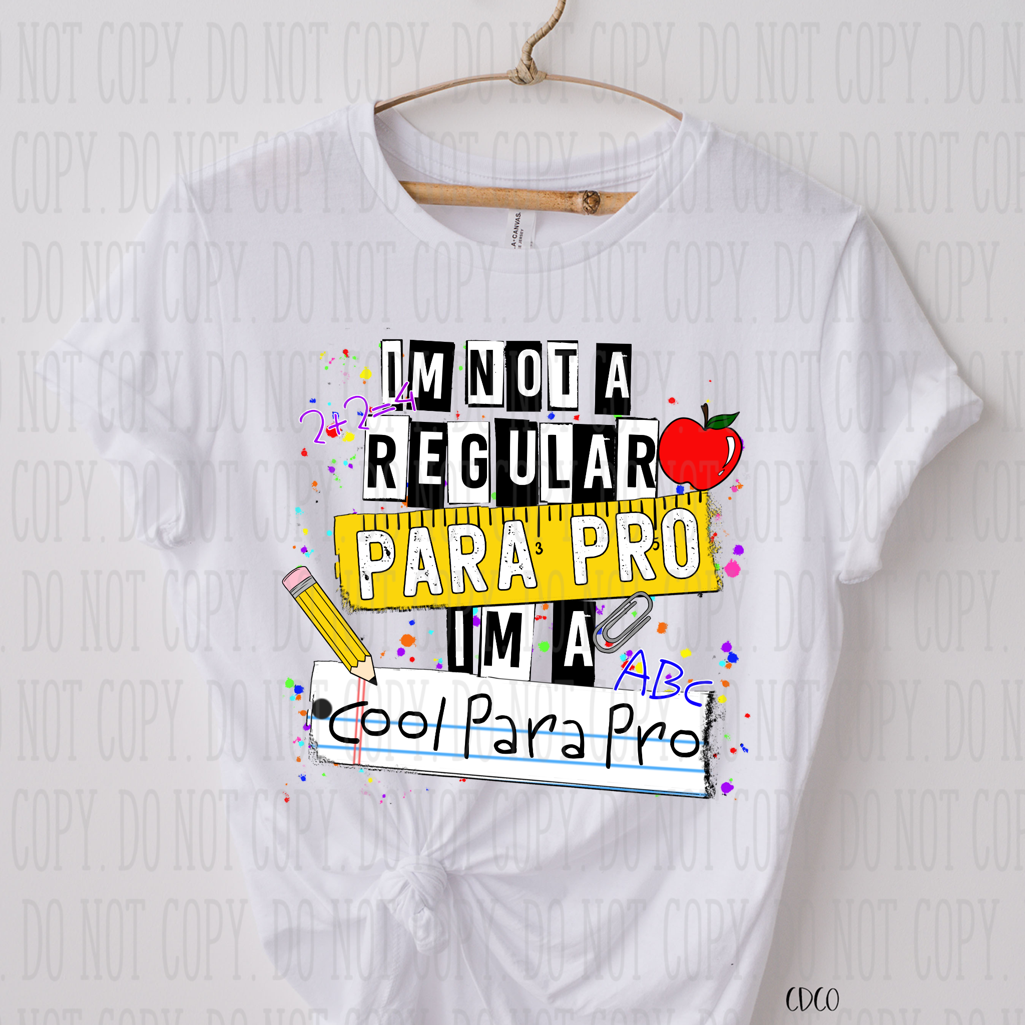 Not A Regular Para Pro I'm A Cool Para Pro SUBLIMATION (400°)