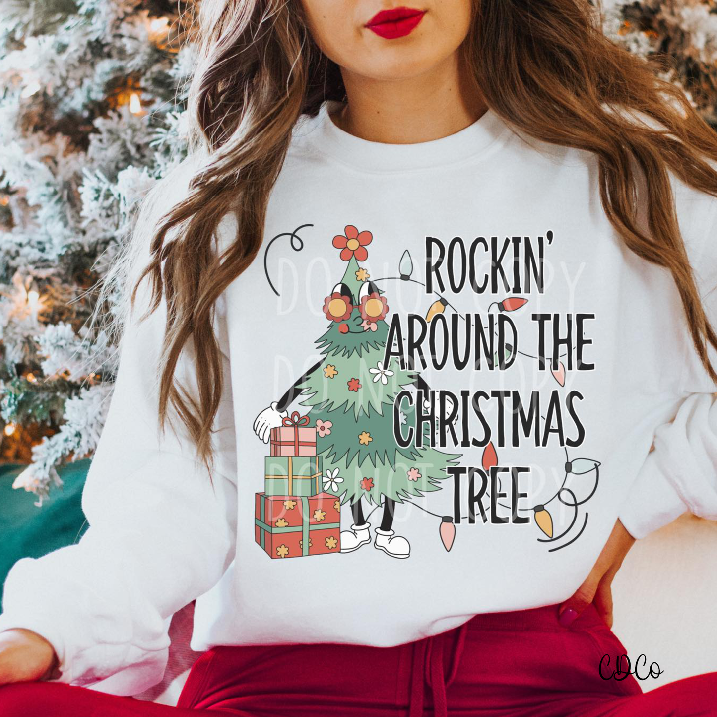 Rockin Around the Christmas Tree Groovy DTF (320°)