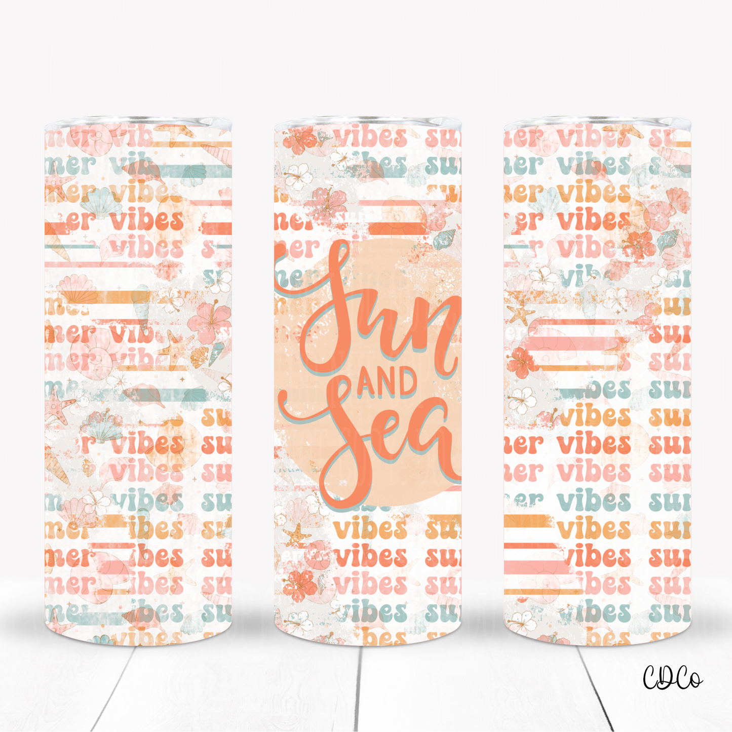 Sun and Sea for Tumbler SUBLIMATION (400°)