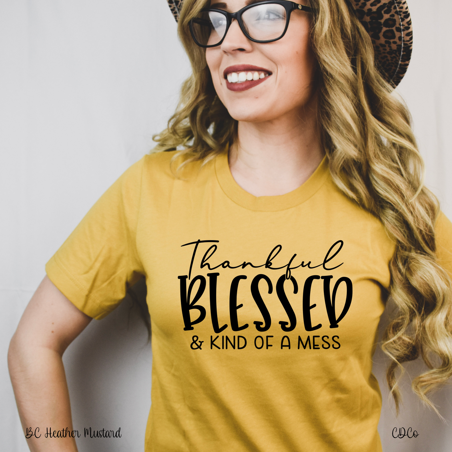 Thankful Blessed & Kind of a Mess - Black (325°)